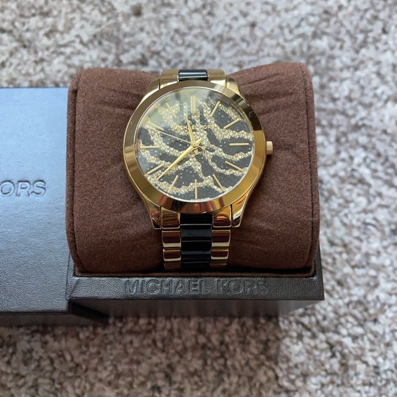 Michael Kors Animal Print Watch 